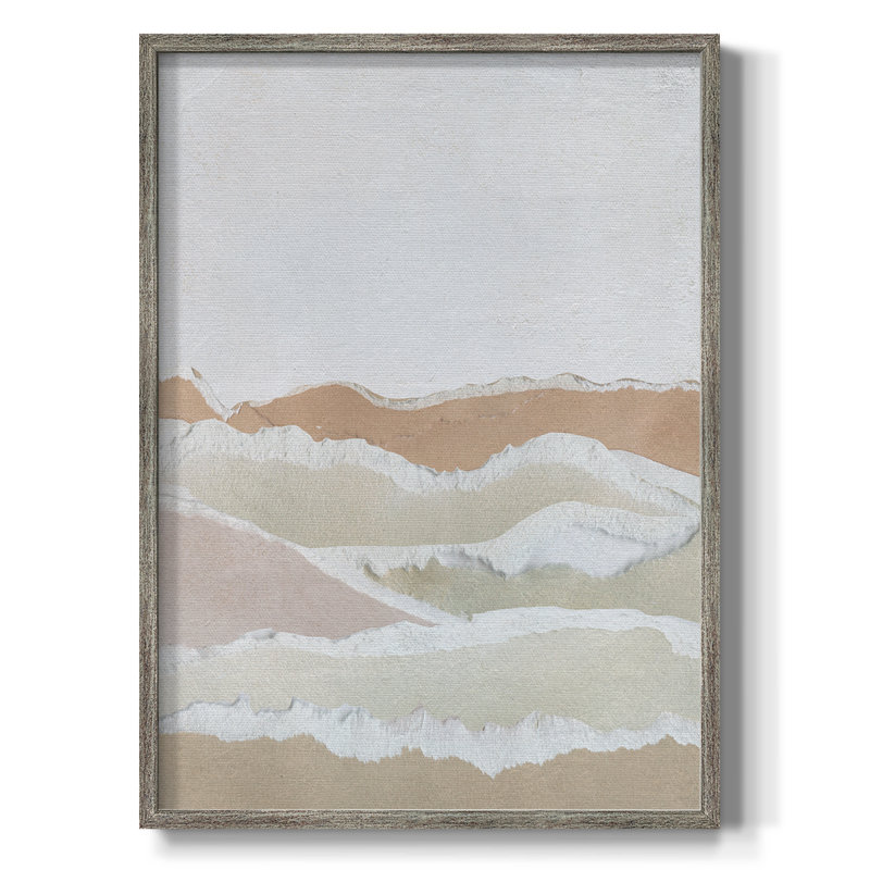 Collage Reflections II, reproduction encadrée - bois massif, H 11 po x l 9 po