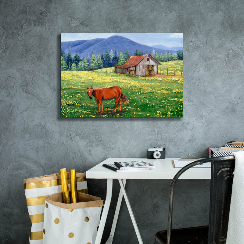 «The Tobacco Barn» par Arie Reinhardt Taylor, H 18 po x l 26 po