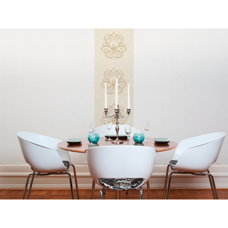 Nobile 3.2m x 70cm Wallpaper Tile, Creme / Gold