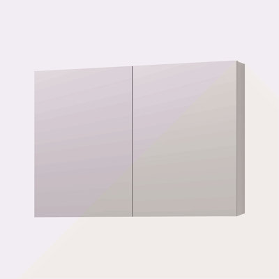 Surface Frameless Mirror Medicine Cabinet, Beveled Mirror Edges Bathroom Medicine Cabinet