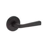 Kinsella Privacy Lever with Stepped Round Rose in Satin Nickel