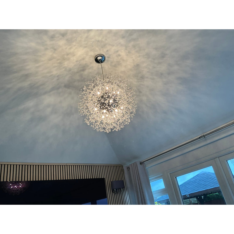 16 - Light Chandelier, Chrome
