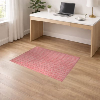 Tapis de bureau léger à chevrons
