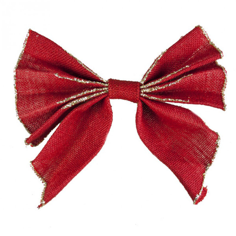 25cm Fabric Ribbon, Red