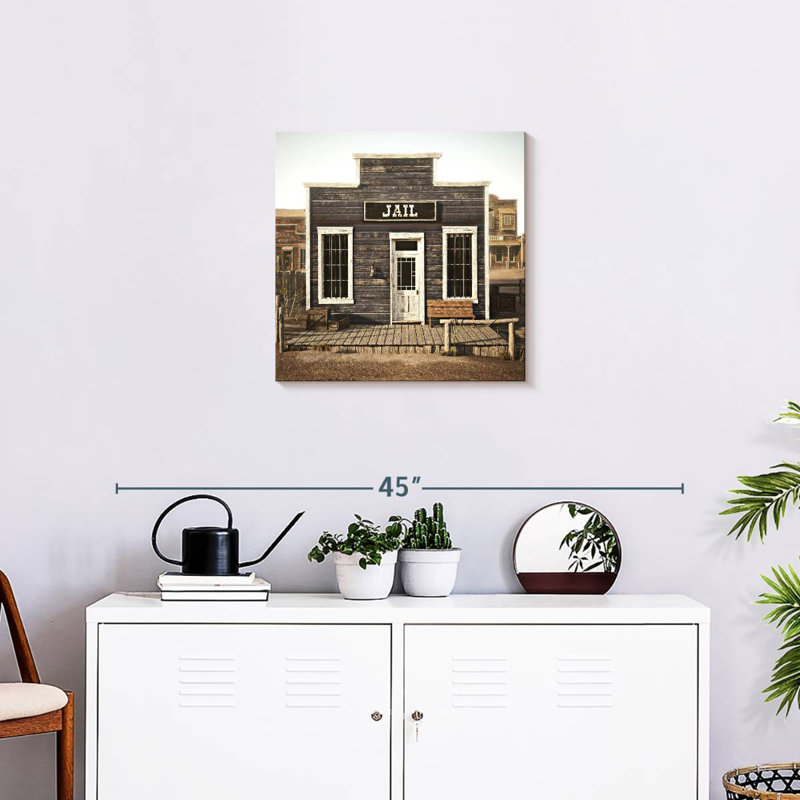 Lelar Western Jail, 20" H x 20" W