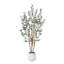 Adcock Fake Olive Tree with Oval White Planter, Faux Olive Plants with Realistic Leaves and Natural Trunk-1106723913
