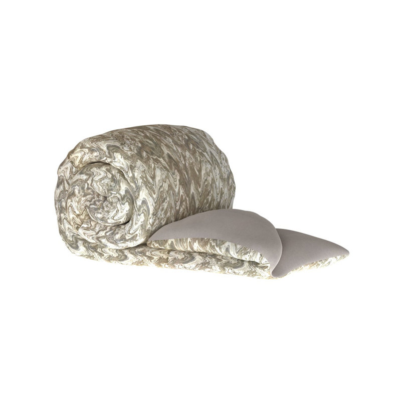 Housse de couette réversible simple Butler, Housse de couette pour grand lit, Platine