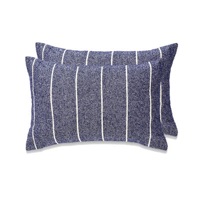 French Stripe Pillow With Insert- Set Of 2