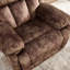 Fauteuil inclinable manuel en microfibre de 38,58 po de largeur avec rembourrage rembourré et poche de rangement latérale (ensemble de 2)-234985624
