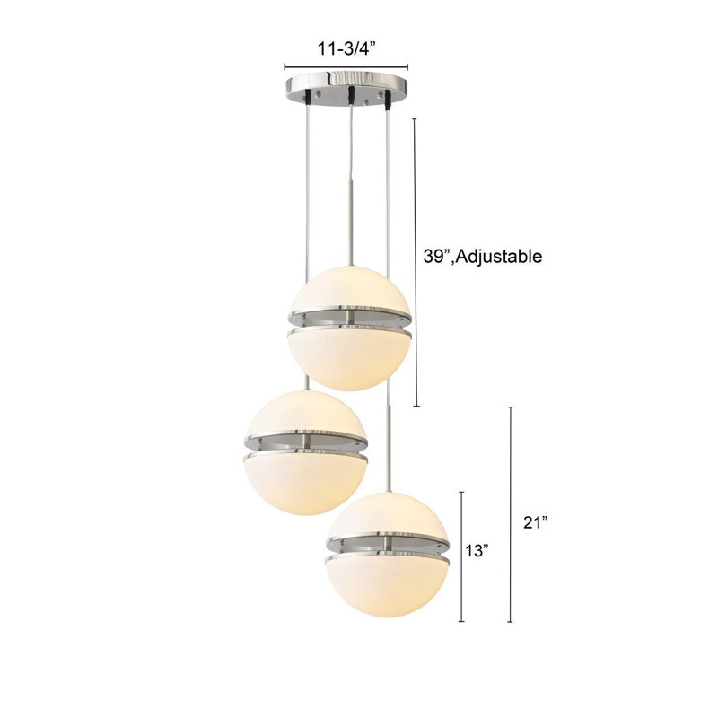 Southaven 3 - Light LED Cluster Pendant, Nickel