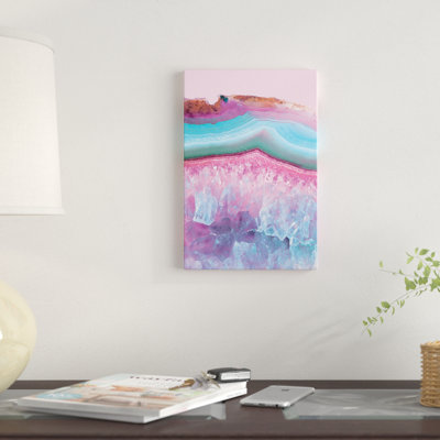 « pastel agate », impression sur toile