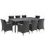 Ensemble repas d'extérieur 9 pièces Modway-40082548