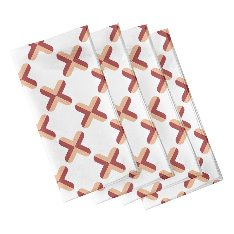 Serviette 4 pièces Ferrier, Orange