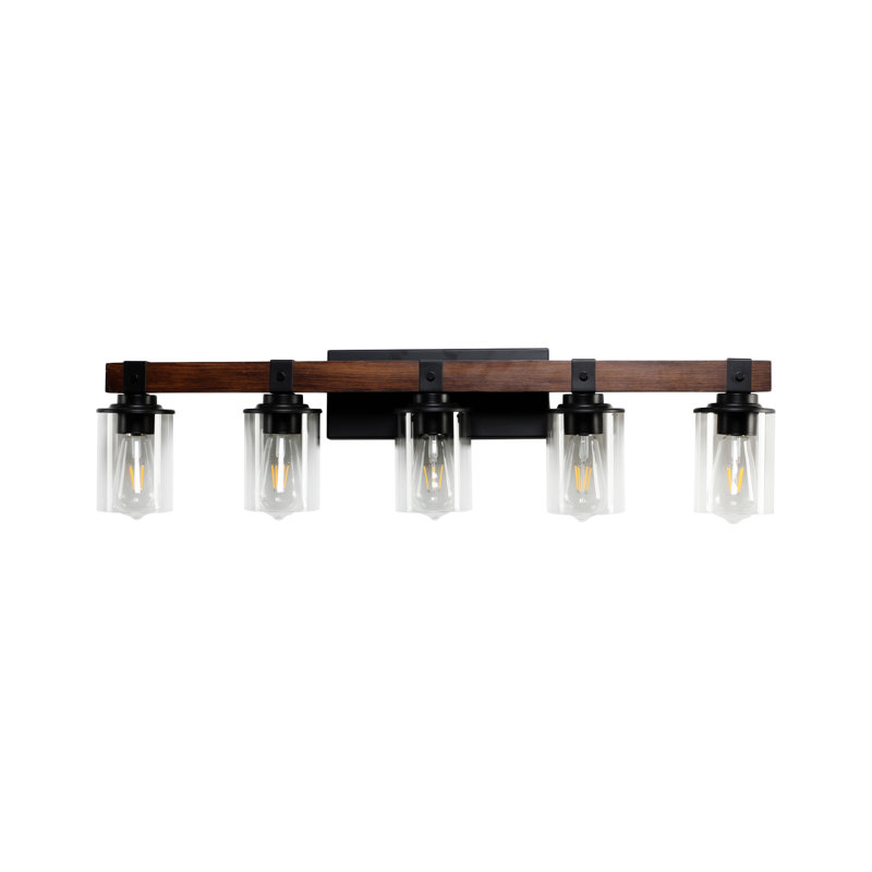 35" Rustic 5-Light Vanity Light