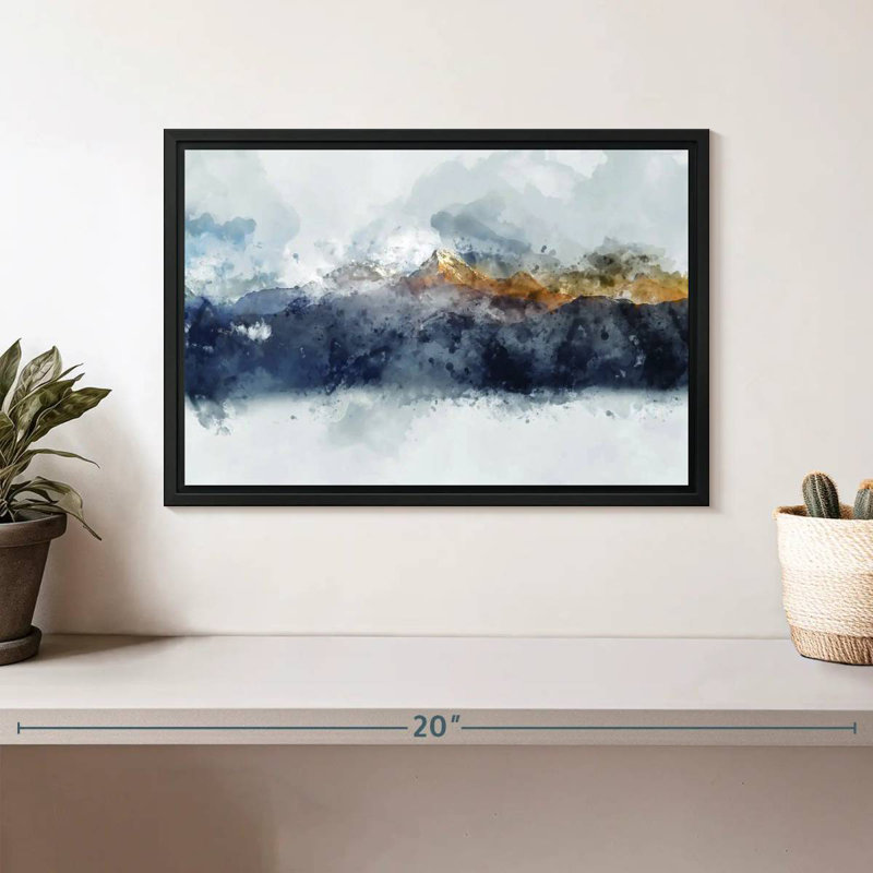 Bolan Mountain Range, Floating Frame Black, 13" X 9"