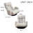 Relaxing Lounge Chair With Adjustable Head And Waist Rotatable Seat Comfortable Gaming Back
