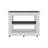 Kitchen Island with Two Small Drawers And Two open compartments below, Compact Storage Solution for Kitchen Organization