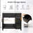 36 Inch Single Bathroom Vanity With Ceramic Sink Top, Bathroom Vanity Cabinet With 3 Drawers And 2 Doors-1551133274