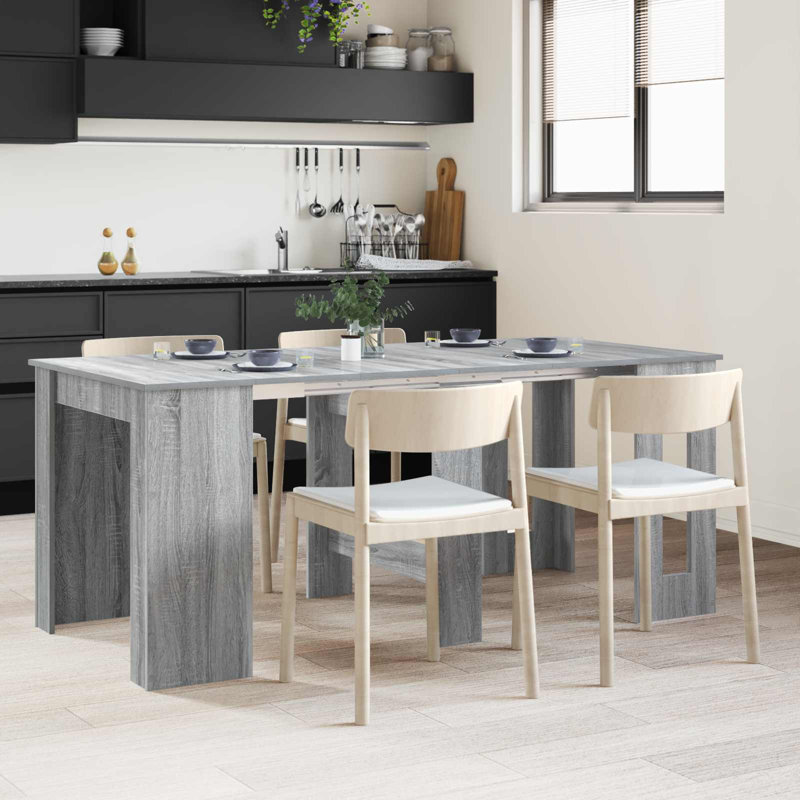 Extendable Dining Table, Grey Sonoma