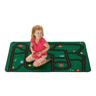 Tapis vert touffeté KID $ Value Rugs ™