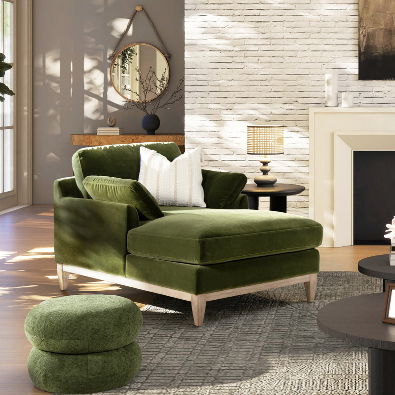 Chaise longue Pasadena, Vert olive