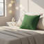 Coussin décoratif carré manuel en polyester 18 po