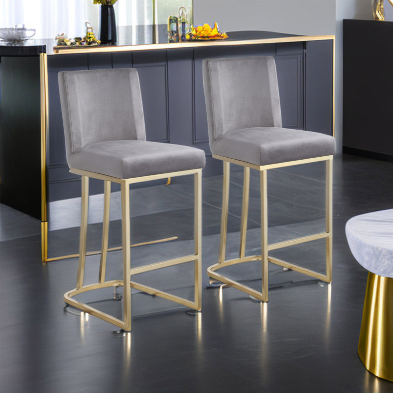 Tabouret Ziquan, Gris