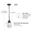 Luminaire suspendu en forme de cloche à 1 lumière Gofried