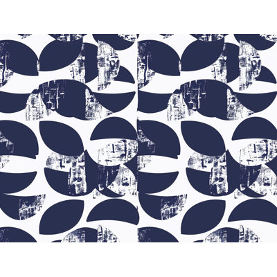 Navy Floral Cool Cotton Blend Floral Comforter
