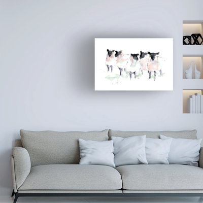 Art sur toile «Minimalist Watercolor Sheep I» par Ethan Harper