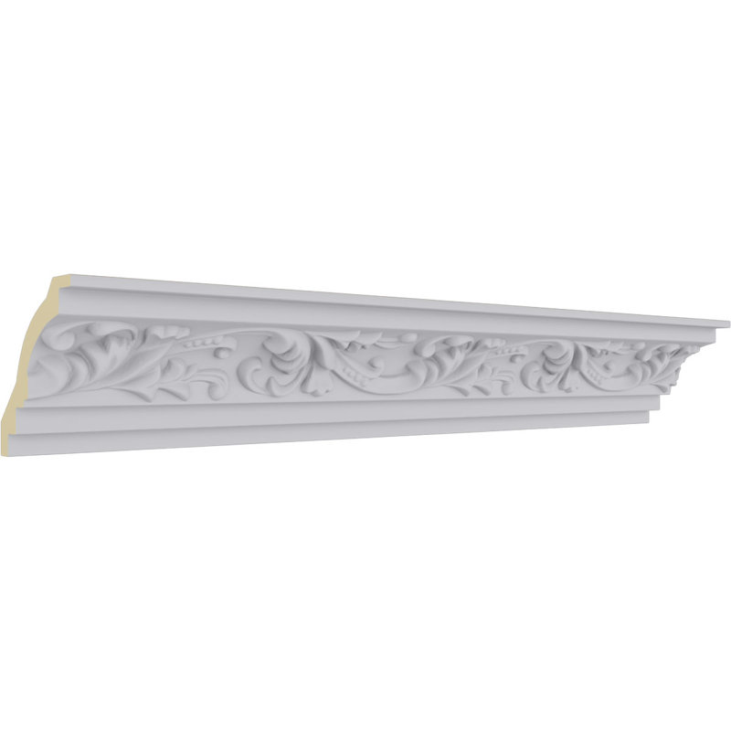 SAMPLE - Endurathane Tristan Crown Moulding, 2 3/4"H x 2 3/4"P x 4"F x 12"L, Factory Primed