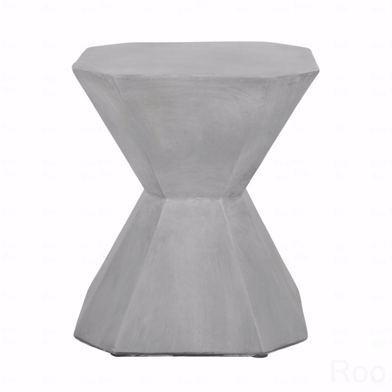 Table d'appoint d'extérieur en béton léger