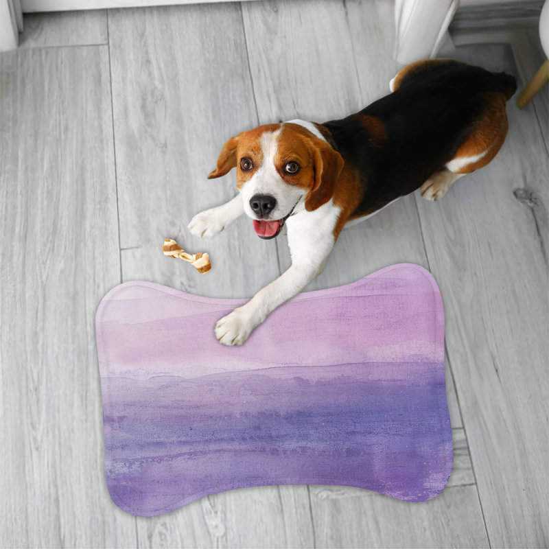 Gentle Violet Art - 1 Piece Bone Shape Feeding Mat