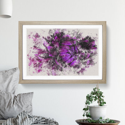 Purple Flower Vol.1 - Single Picture Frame Print on Wood