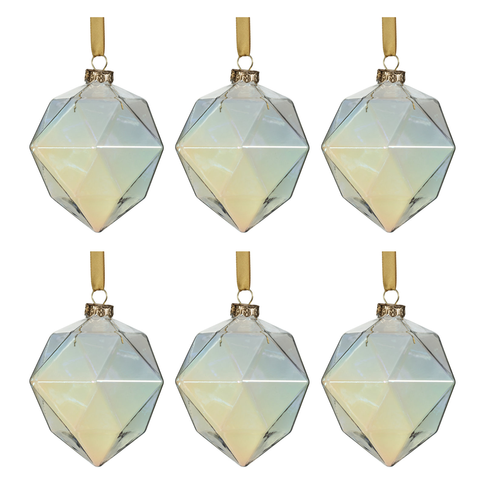 Hayet  Holiday Shaped Ornament, Clear Luster