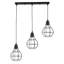 Lorford 3 - Light Brushed Silver Kitchen Island Pendant