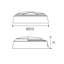Pylus Outdoor Round Eyelid Wall Light 660lm Bulkhead IP54 LED Integrated Exterior Light-836591358