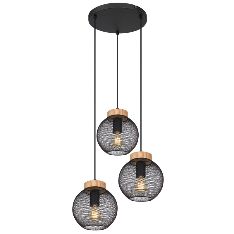 3 - Light Matte Black Pendant