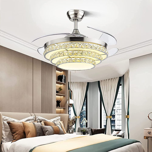 Everly Quinn 42'' Ceiling Fan with LED Lights & Reviews | Wayfair