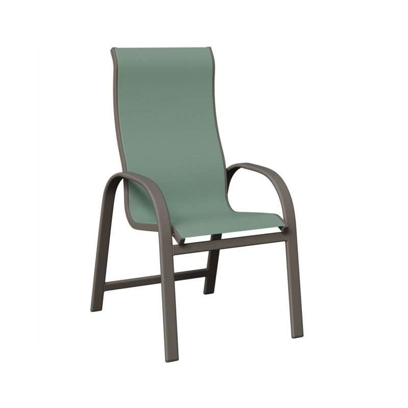 Chaise berçante en aluminium graphite Berlin, Bleu sauge, Aluminium graphite