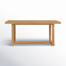 Modica 70'' Pine Solid Wood Sled Dining Table