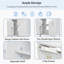 Meuble-lavabo moderne de 48 pouces avec lavabo en céramique, portes à fermeture en douceur, tiroir rabattable, tablettes de porte à double couche, solution de rangement élégante-1093642850
