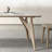 Modern Burlywood Rectangular Solid Wood Dining Table-1856919519