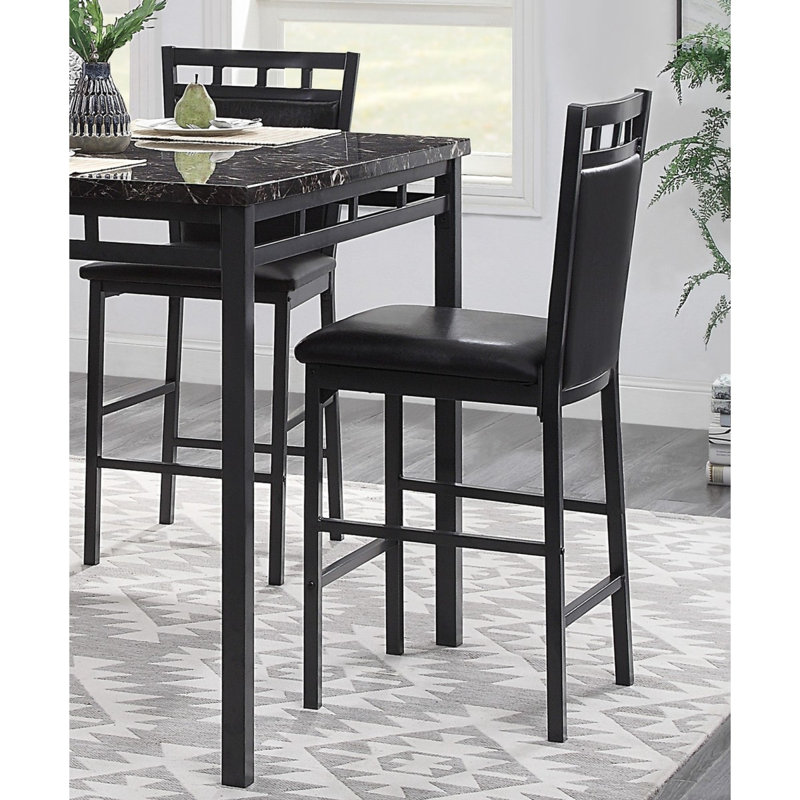 Mobilier de salle à manger 5 pièces à hauteur de comptoir 5 pièces