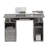 47.37'' W Desk Computer Workstation Desk with Storage for Living Room-1704292212