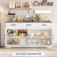Buffet en bois manufacturé l 59,1 po avec tablettes réglables -1287105776