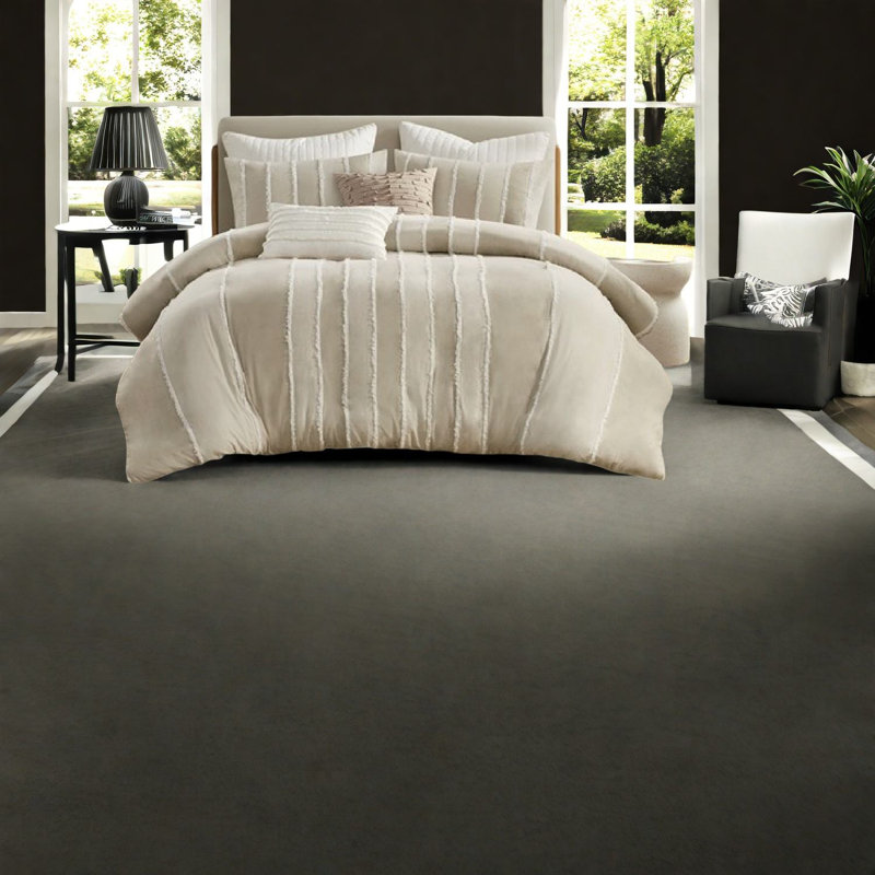 Ensembles de literie en coton de qualité supérieure avec motif rayé pour le confort de la maison