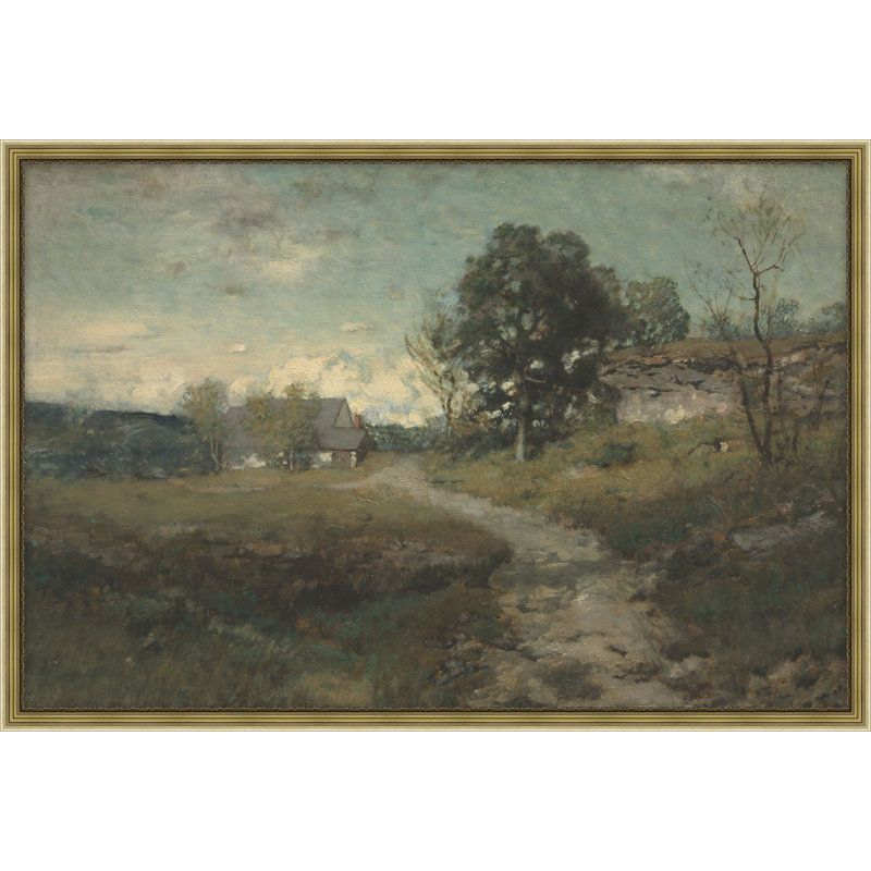 Grassland Dwelling 1 Framed Print Canvas, 25.75" H x 37.75" W