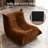 32" Bean Bag Chair, Teddy Fleece Fabric, Memory Foam High Resilience Lazy Sofa for Bedroom & Living Room（Brown）-1323611586