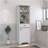 St. Clair Linen Cabinet, Two Interior  Shelves, Two Open Shelves-1622345025